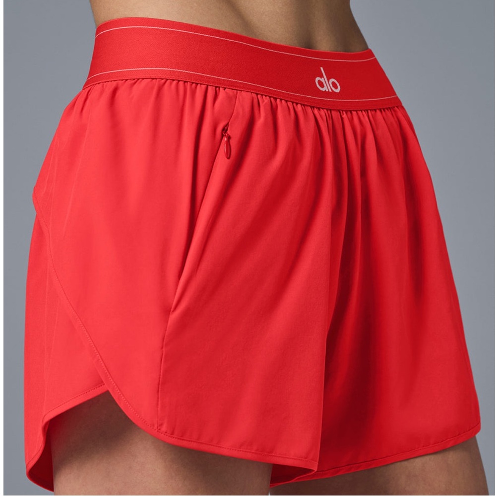 ALO Yoga | Shorts | Nwt Alo Yoga Match Point Short Red Hot Summer